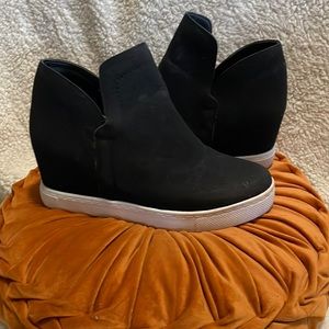 Black slip on  platform ed sneakers